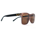 Side view of brown loc polarized sunglasses by Shari Dionne. The Don shades for the loc sunglass lovers