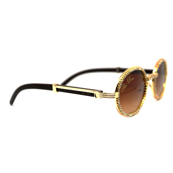 migos brown sunglasses side view