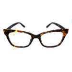 Shari Dionne leopard color Study Eyewear with blue light blocking lenses