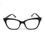Shari Dionne black color Study Eyewear with blue light blocking lenses